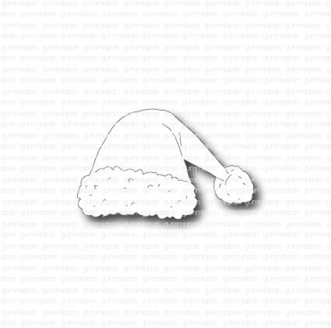 Gummiapan Stanzform Nikolausmütze Santa Hat 4.5x2.8cm