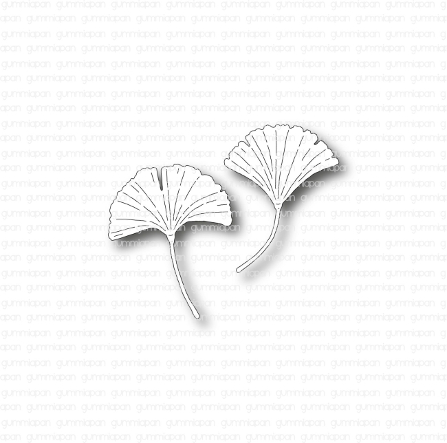 Gummiapan Stanzschablonen Ginkgoblätter