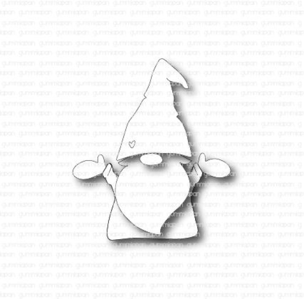 Gummiapan Stanzschablonen Happy Gnome 6.0x7.0cm