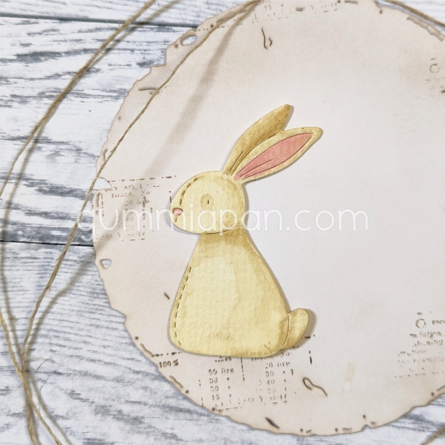 Gummiapan Stanzform Stitched Rabbit 3.0x5.1cm PRE-ORDER Lieferbar ab 02.03.2026
