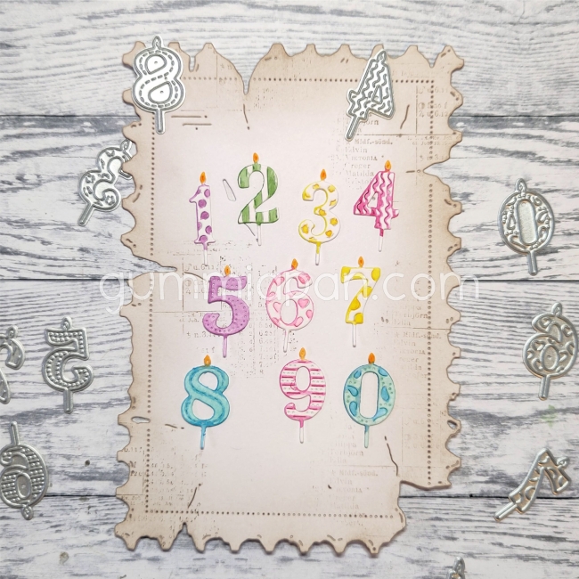 Gummiapan Stanzformen Kuchenkerzen Cake Candles PRE-ORDER Lieferbar ab 20.07.2026