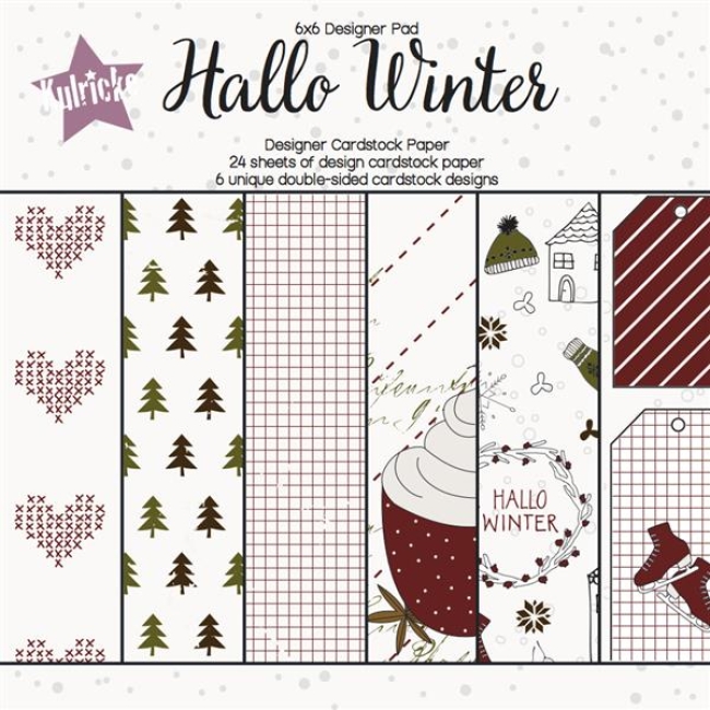 GRATIS! Kulricke Papierpack Hallo Winter 6x6" 24 Bogen