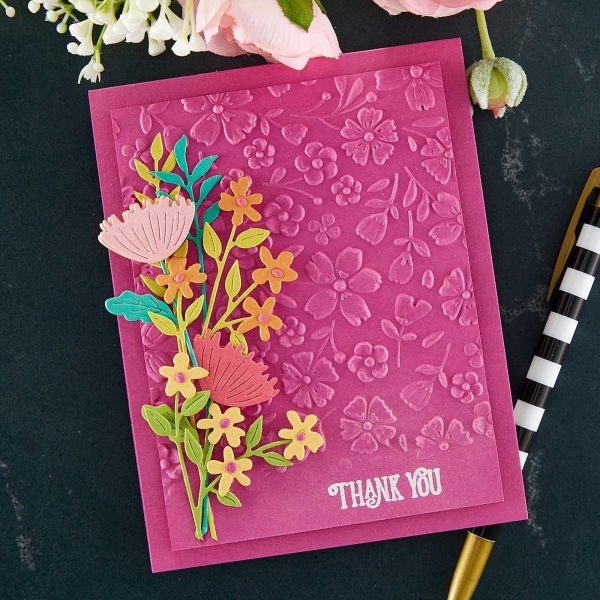 Spellbinders 3D Prägeschablone Blumen Flower Frenzy 14.5x22.0cm