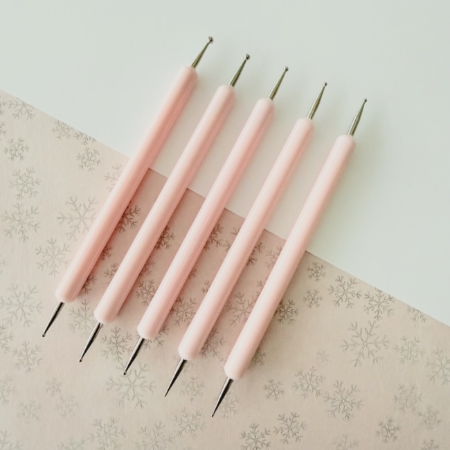 Embossingstifte Set doppelseitig rosa