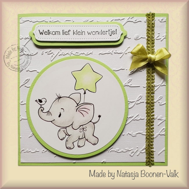 Nellie's Choice Stempel Elefant mit Sternballon 6.0x7.5cm