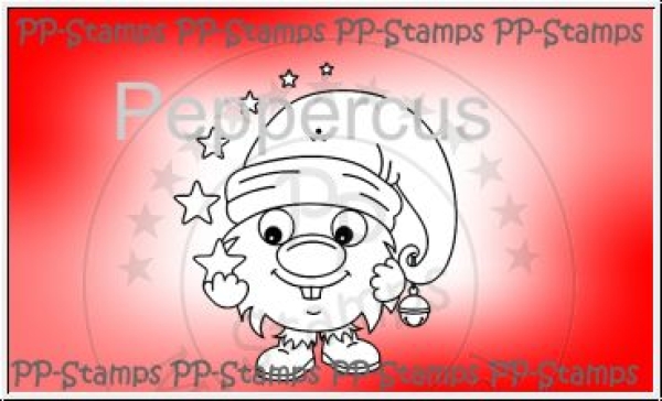 PP-Stamps Stempelgummi unmontiert Weihnachtswichtel 3.0x3.4cm