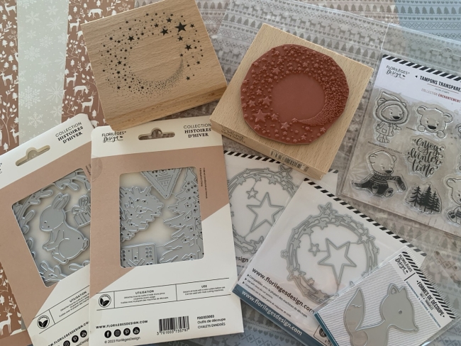 Florilèges Design Stempel Oursons d'hiver Clear Stamps 10x10cm