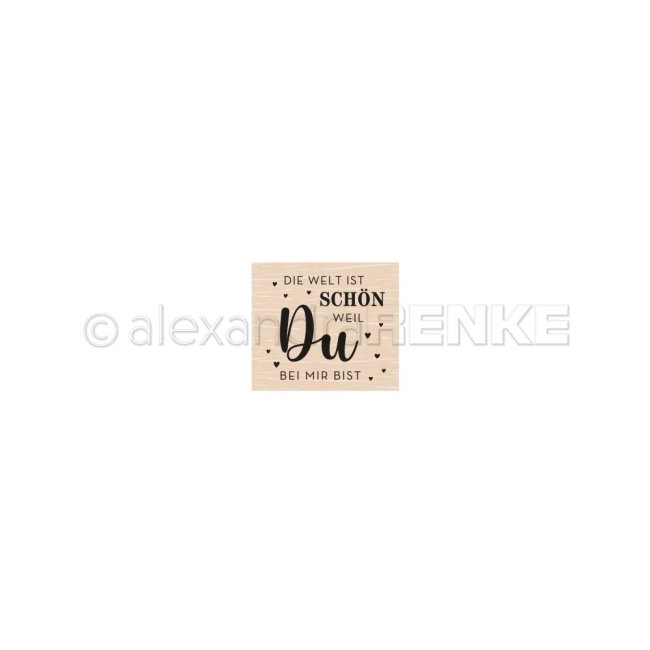 Alexandra Renke Holzstempel Die Welt ist schön PRE-ORDER Lieferbar ab 20.06.2025