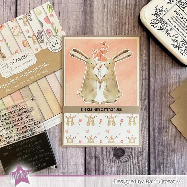 LaCreativ Designpapier Hoppelige Frühlingsgrüsse Paper Pack 6x6" - 24 Bogen
