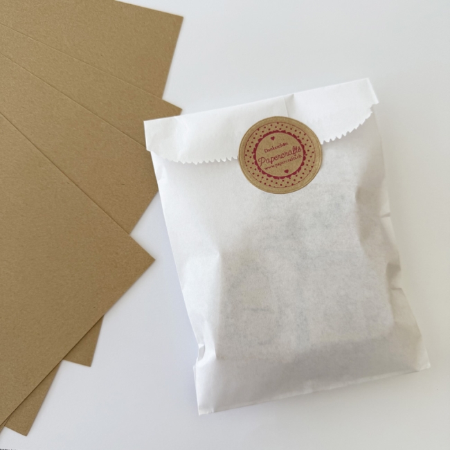 A4 Kraftpapier dünn selbstklebend für Sticker und Etiketten 10 Bogen