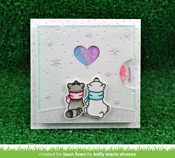 GRATIS! Lawn Fawn - Stanzschablonenset Reveal Wheel Square Add-On