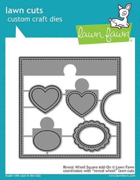 Lawn Fawn - Stanzschablonenset Reveal Wheel Square Add-On