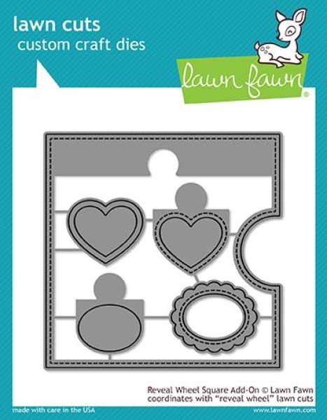 GRATIS! Lawn Fawn - Stanzschablonenset Reveal Wheel Square Add-On