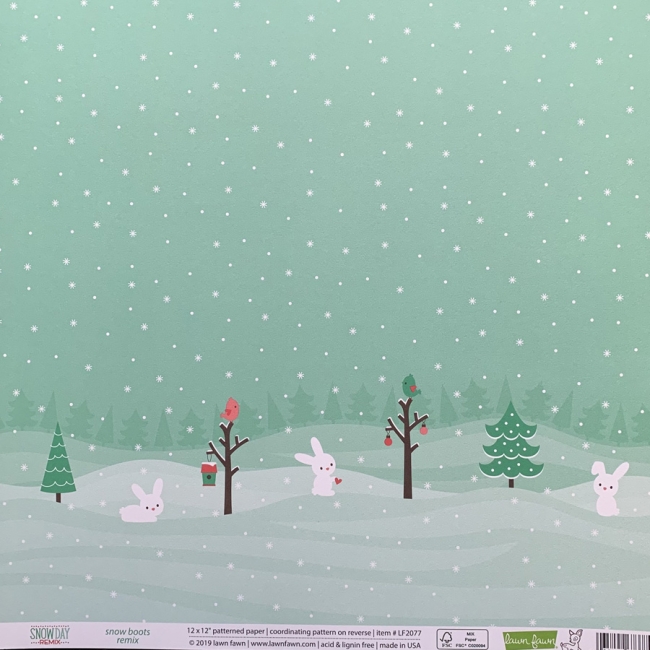 GRATIS! Lawn Fawn Papier Snow Day Snow Boots Remix 12x12"