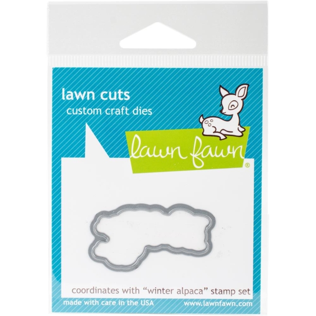 GRATIS! Lawn Fawn Clearstempel und Stanzen Winter Alpaka Combo