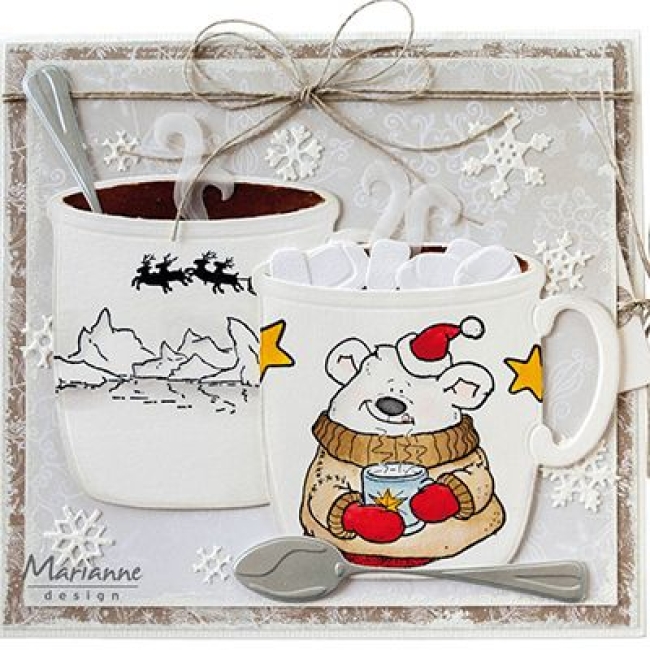 Marianne Design Stanzschablonen Heisse Schokolade Creatable Hot Drink 8.5x8.0cm