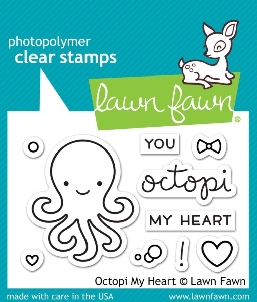 Lawn Fawn - Clearstempel und Stanzen Combo Octopi My Heart