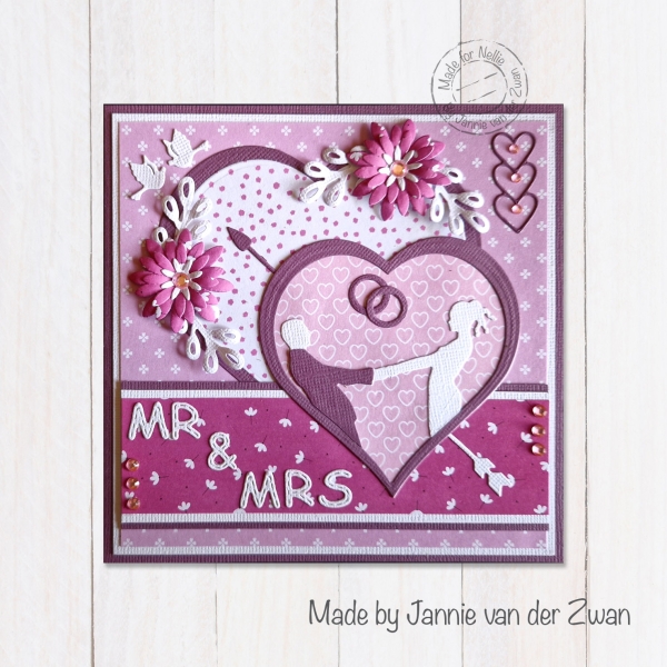 Nellie's Choice Stanzschablonenset Herzen Straight Heart