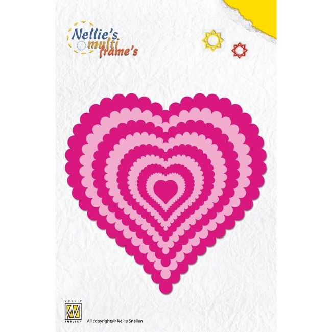 Nellie's Choice Stanzformen Wavy Heart Multi Frames Dies PRE-ORDER Lieferbar ab 29.04.2026