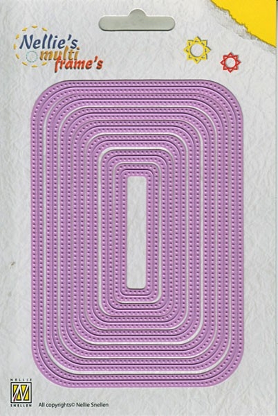 Nellie's Choice Stanzformen Straight Dotted Rectangle Multiframes Dies