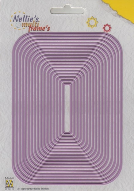 Nellie's Choice Stanzformen Straight Rectangle-2 Multi Frames