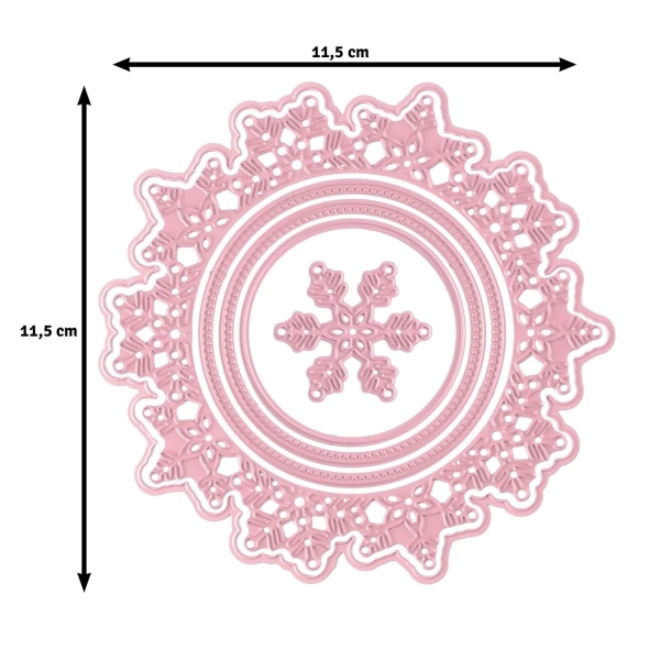 Nellie's Choice Stanzformen Schneeflockenkreis Multiframes Dies