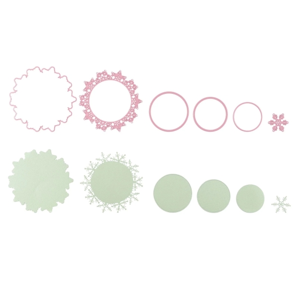 Nellie's Choice Stanzformen Schneeflockenkreis Multiframes Dies