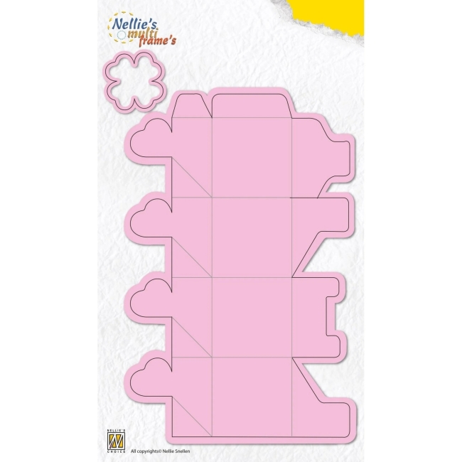 Nellie's Choice Stanzform Glückskleebox Box Clover 4.5x4.5x7.5cm