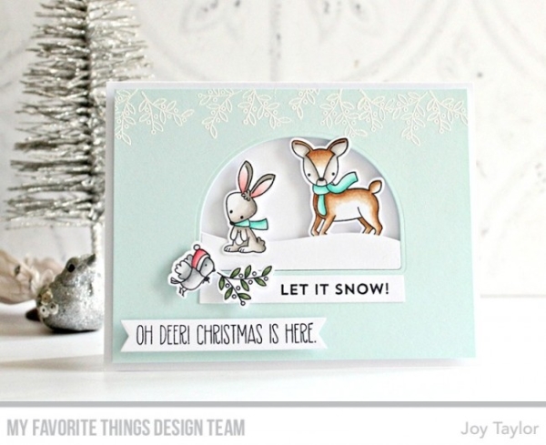 GRATIS! My Favorite Things - Stanzschablone Schneekugel Die-namic Snow Globe Die inkl. 10 Stück Clear Pouches