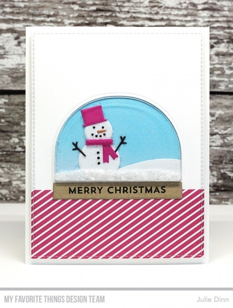 GRATIS! My Favorite Things - Stanzschablone Schneekugel Die-namic Snow Globe Die inkl. 10 Stück Clear Pouches