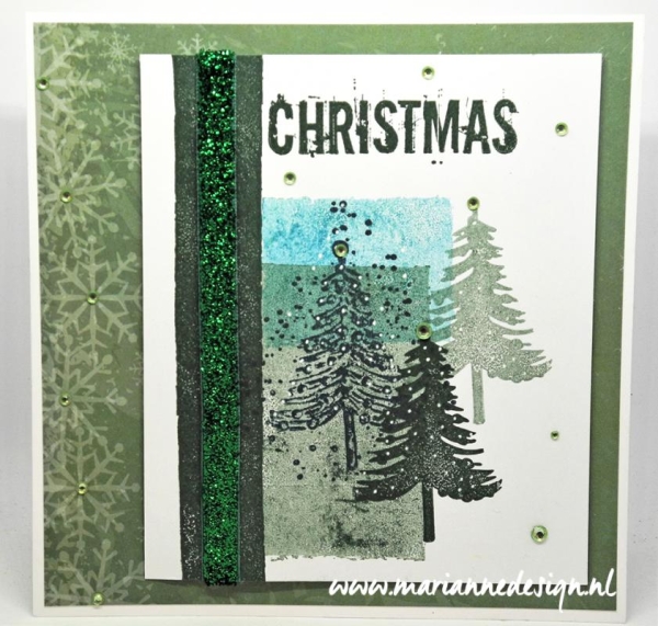 Marianne Design Clingstempelset Christmas Tree Stamps