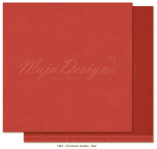 Maja Design Papier Monochromes Christmas Shades Red 12x12"
