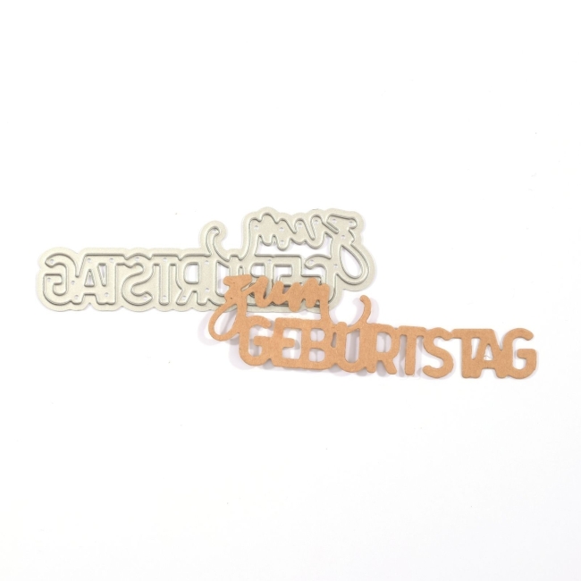 Vaessen Creative Mundart Stempel Stanzschablone zum Geburtstag