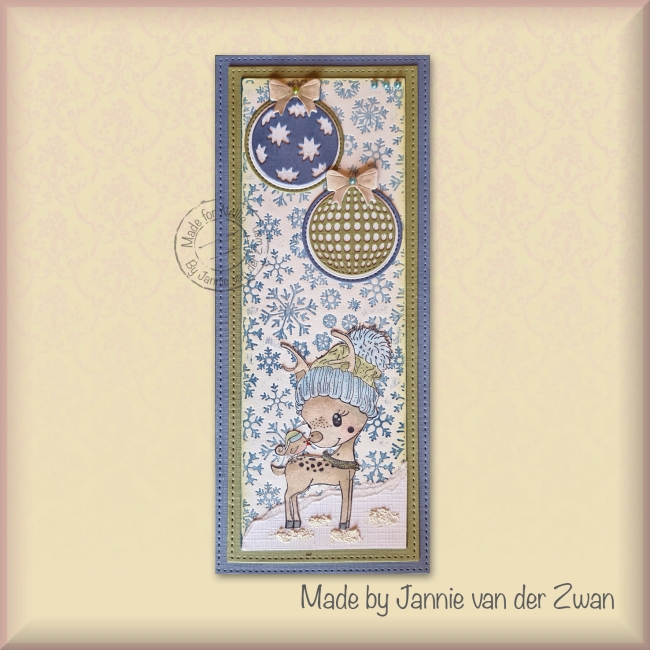 Nellie's Choice Stempel Cuties Hi there, a Merry Christmas 4.5x8.0cm
