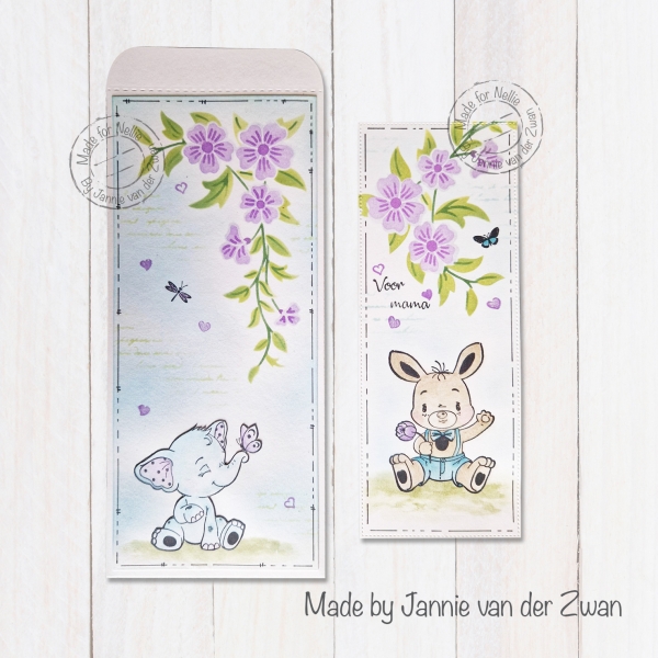 Nellie's Choice Clearstempel Elefant mit Schmetterling 6x6cm