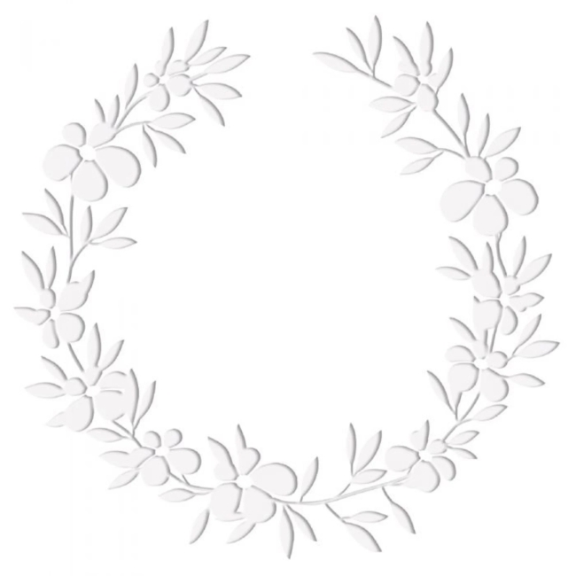 Crafter's Companion Prägeschablone Laubkranz Farmhouse Wreath 15.2x15.2cm