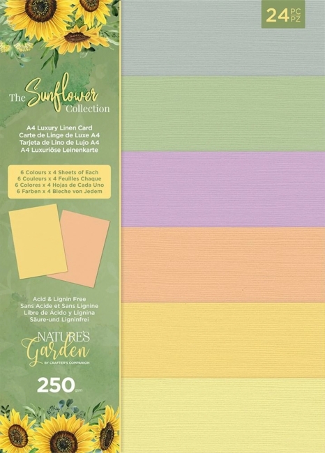 Crafter's Companion The Sunflower Cardstock Pack 250gsm A4 PRE-ORDER Lieferbar ab 29.04.2026