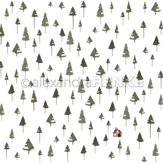 Alexandra Renke Papier Rapport Tannen 12x12"
