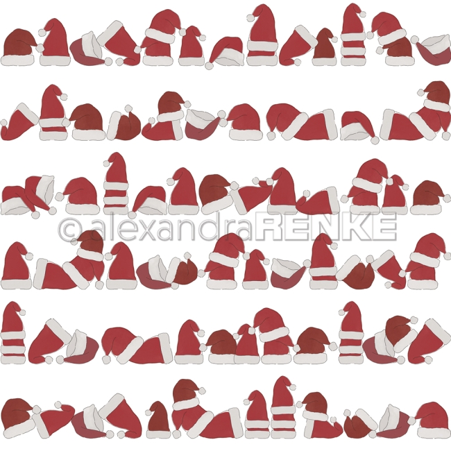 Alexandra Renke Papier Weihnachtsmütze in Reihe 12x12"