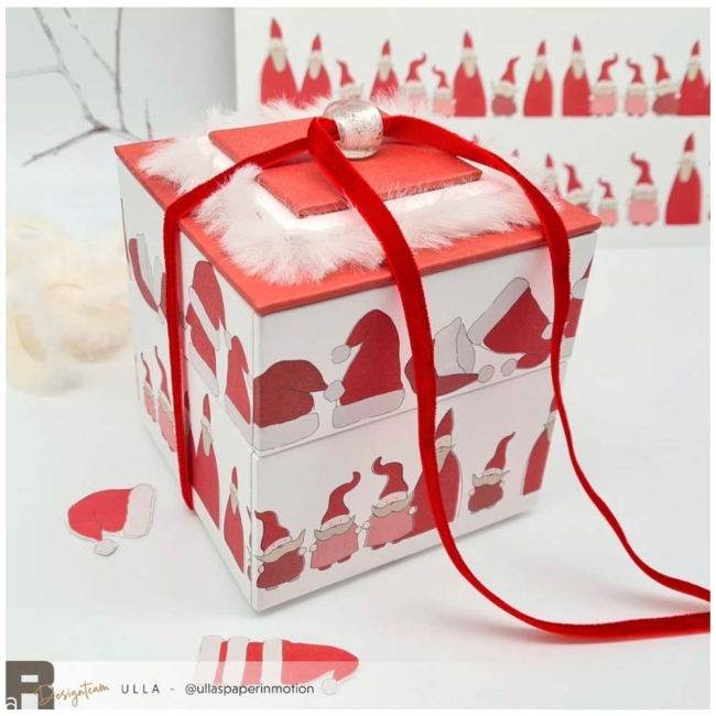 Alexandra Renke Papier Weihnachtsmütze in Reihe 12x12"