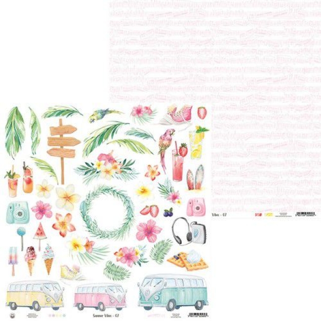 GRATIS! Piatek13 Papier Summer Vibes 07 12x12"