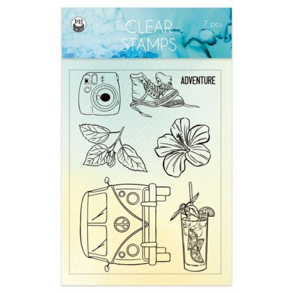GRATIS! Piatek13 Clearstempel Summer Vibes Clear Stamps 10.0x14.5cm