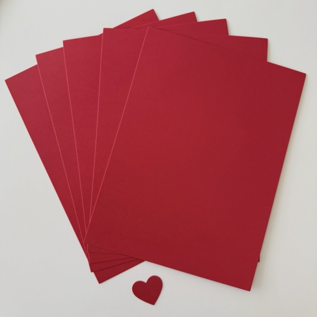 Perlglanzpapiere rot 15x20cm 5 Bogen