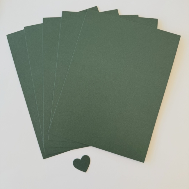 Perlglanzpapiere dunkelgrün 15x20cm 5 Bogen