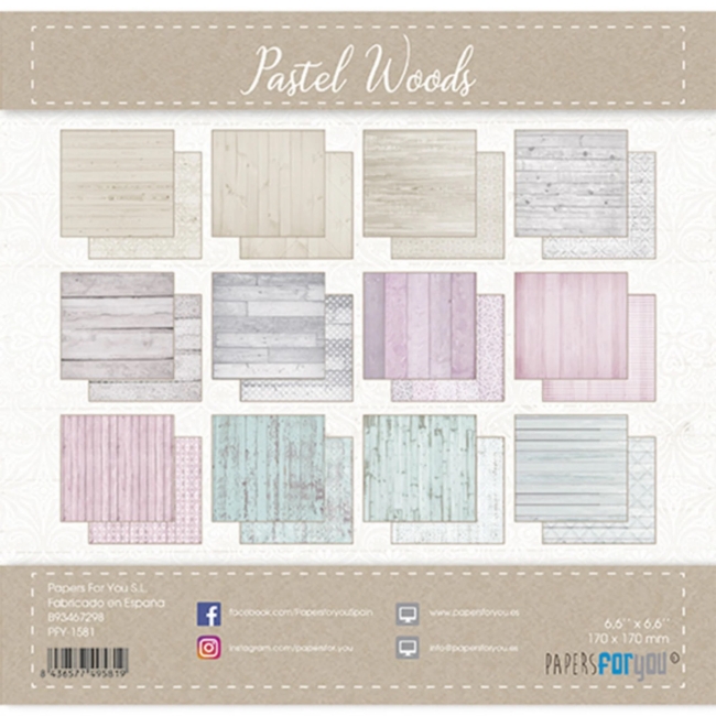 Papers For You Papierpack Pastel Woods Collection 6x6" (15.2x15.2cm)