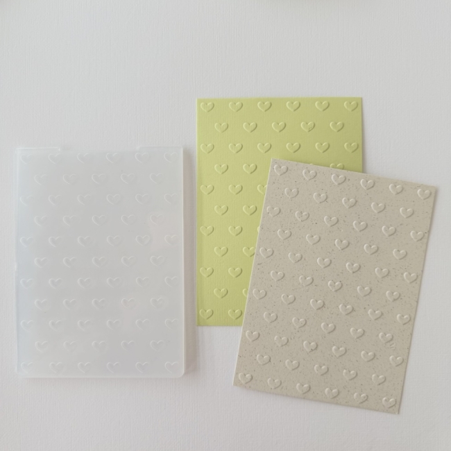 Prägeschablone Kleine Herzen 10.5x14.5cm