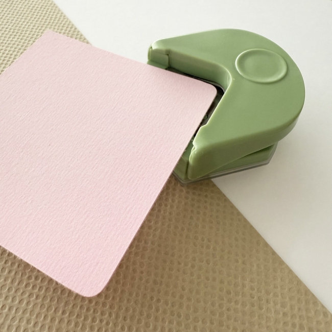 Eckenrunder mintgrün für Papier