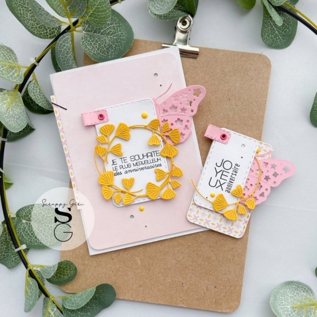 Simply Graphic Stanzschablone Papillon Fleuri 8.5x4.8cm