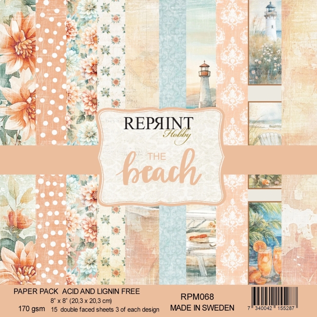 Reprint Papierpack The Beach 8x8" 20.3x20.3cm 170gsm
