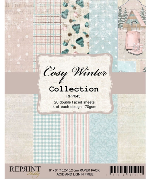 Reprint Papierpack Cozy Winter 6x6" 15.2x15.2cm